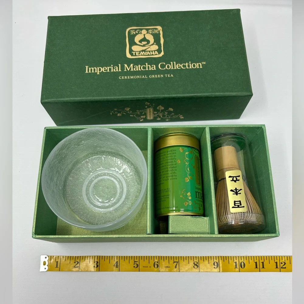 Teavana NIB Imperial Matcha Collection Ceremonial Green Tea Set-Bowl Whisk Tea - Picture 14 of 15